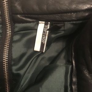 Genuine leather below the knee skirt!